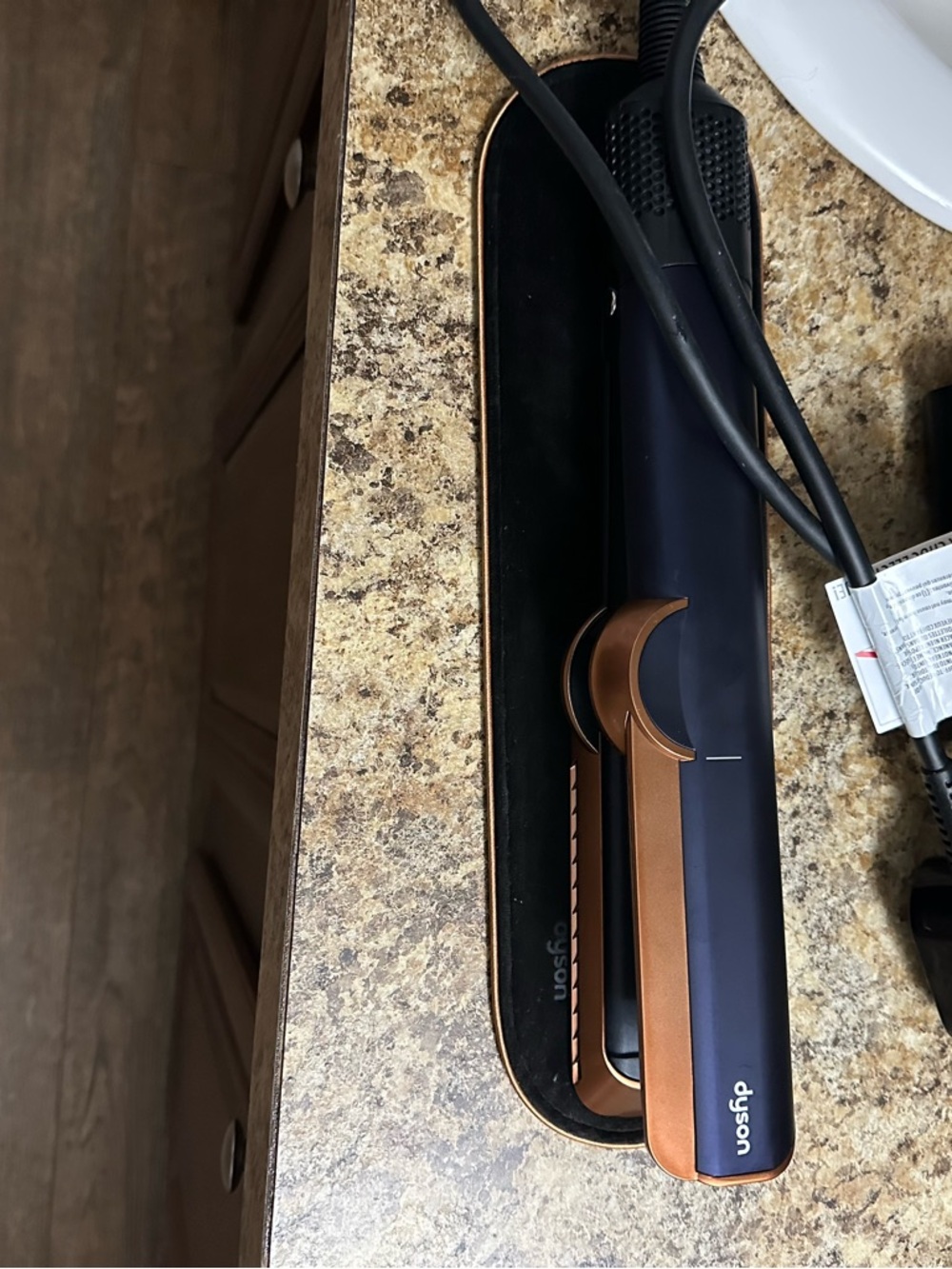 Dyson Airstrait 
Purple and Copper Hair Straightener